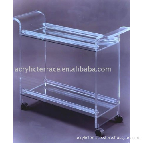 Acrylic Lucite service Bar Cart/trolley